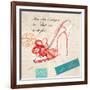 Paris Shoe Bow-Barbara Lindner-Framed Art Print