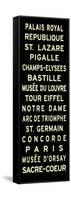 Paris Sign-null-Framed Stretched Canvas