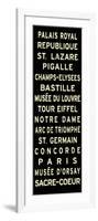 Paris Sign-null-Framed Art Print