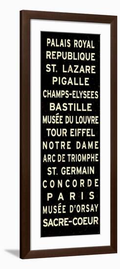 Paris Sign-null-Framed Art Print