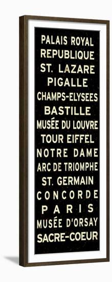 Paris Sign-null-Framed Art Print