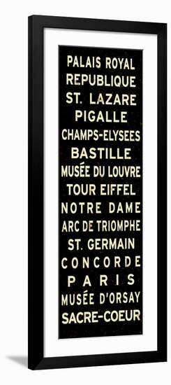 Paris Sign-null-Framed Art Print