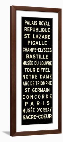 Paris Sign-null-Framed Art Print