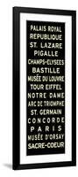 Paris Sign-null-Framed Art Print