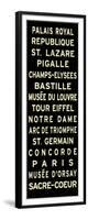 Paris Sign-null-Framed Art Print