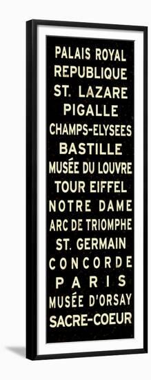 Paris Sign-null-Framed Art Print