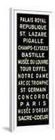 Paris Sign-null-Framed Art Print