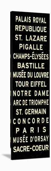 Paris Sign-null-Stretched Canvas