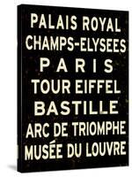 Paris Sign-null-Stretched Canvas