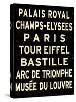 Paris Sign-null-Stretched Canvas