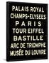 Paris Sign-null-Framed Poster