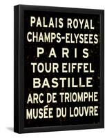 Paris Sign-null-Framed Poster