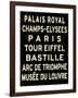 Paris Sign-null-Framed Art Print