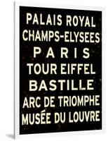 Paris Sign-null-Framed Art Print