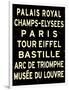 Paris Sign-null-Framed Art Print