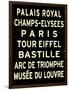 Paris Sign-null-Framed Art Print