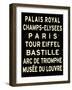 Paris Sign-null-Framed Art Print