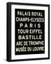 Paris Sign-null-Framed Art Print