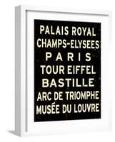 Paris Sign-null-Framed Art Print