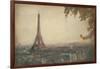 Paris Silhouette-Paulo Romero-Framed Art Print