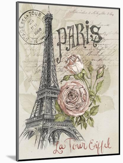 Paris Sketchbook I-Jennifer Paxton Parker-Mounted Art Print