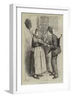 Paris Sketches, La Concierge-Frederick Barnard-Framed Giclee Print