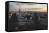 Paris Skyline From The Arc De Triomphe-Lindsay Daniels-Framed Stretched Canvas