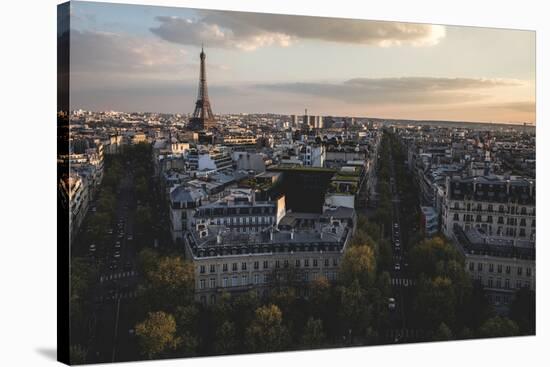 Paris Skyline From The Arc De Triomphe-Lindsay Daniels-Stretched Canvas