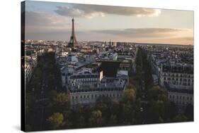 Paris Skyline From The Arc De Triomphe-Lindsay Daniels-Stretched Canvas