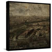 Paris Skyline I-John W Golden-Stretched Canvas