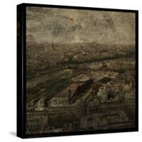 Paris Skyline I-John W Golden-Stretched Canvas