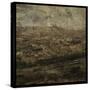 Paris Skyline II-John W Golden-Stretched Canvas