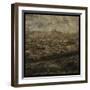 Paris Skyline II-John W Golden-Framed Giclee Print