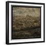 Paris Skyline II-John W Golden-Framed Giclee Print