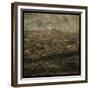 Paris Skyline II-John W Golden-Framed Giclee Print