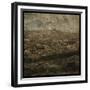 Paris Skyline II-John W Golden-Framed Giclee Print