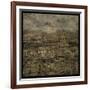 Paris Skyline III-John W Golden-Framed Giclee Print