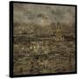 Paris Skyline III-John W Golden-Stretched Canvas