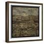 Paris Skyline III-John W Golden-Framed Giclee Print