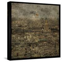 Paris Skyline III-John W Golden-Stretched Canvas