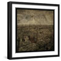 Paris Skyline IV-John W Golden-Framed Premium Giclee Print