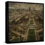 Paris Skyline V-John W Golden-Stretched Canvas