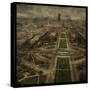 Paris Skyline V-John W Golden-Stretched Canvas