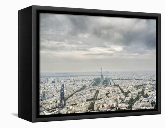Paris skyline with the Eiffel Tower-Raimund Koch-Framed Stretched Canvas
