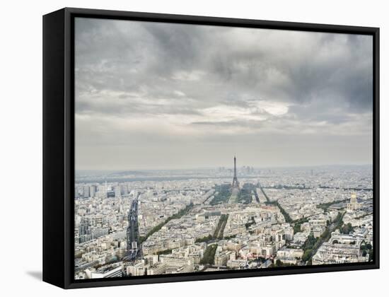 Paris skyline with the Eiffel Tower-Raimund Koch-Framed Stretched Canvas