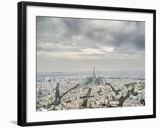 Paris skyline with the Eiffel Tower-Raimund Koch-Framed Photographic Print