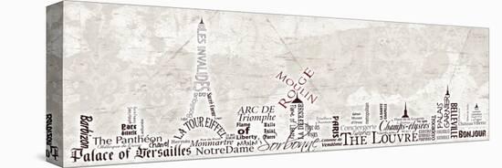 Paris Skyline-Diane Stimson-Stretched Canvas