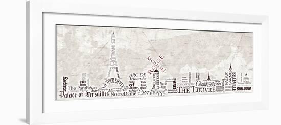 Paris Skyline-Diane Stimson-Framed Art Print