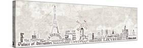 Paris Skyline-Diane Stimson-Stretched Canvas