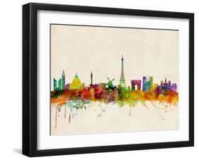 Paris Skyline-Michael Tompsett-Framed Art Print